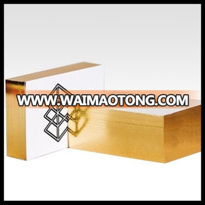 High Quality Custom Debossing Edge Gilding business cards with Printing