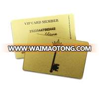 Personalized gold metal membership card metal business cards